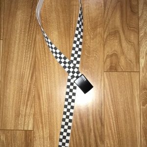 vans checkered belt